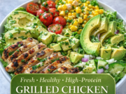 Grilled Chicken Avocado Salad Bowl (Healthy, Fresh & Ready in 20 Minutes) Grilled Chicken Avocado Salad Bowl (Healthy, Cover