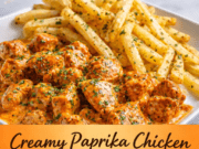 Creamy Paprika Chicken with Fries (Easy 30-Minute Dinner) Creamy Paprika Chicken with Fries (Easy 30-M Cover