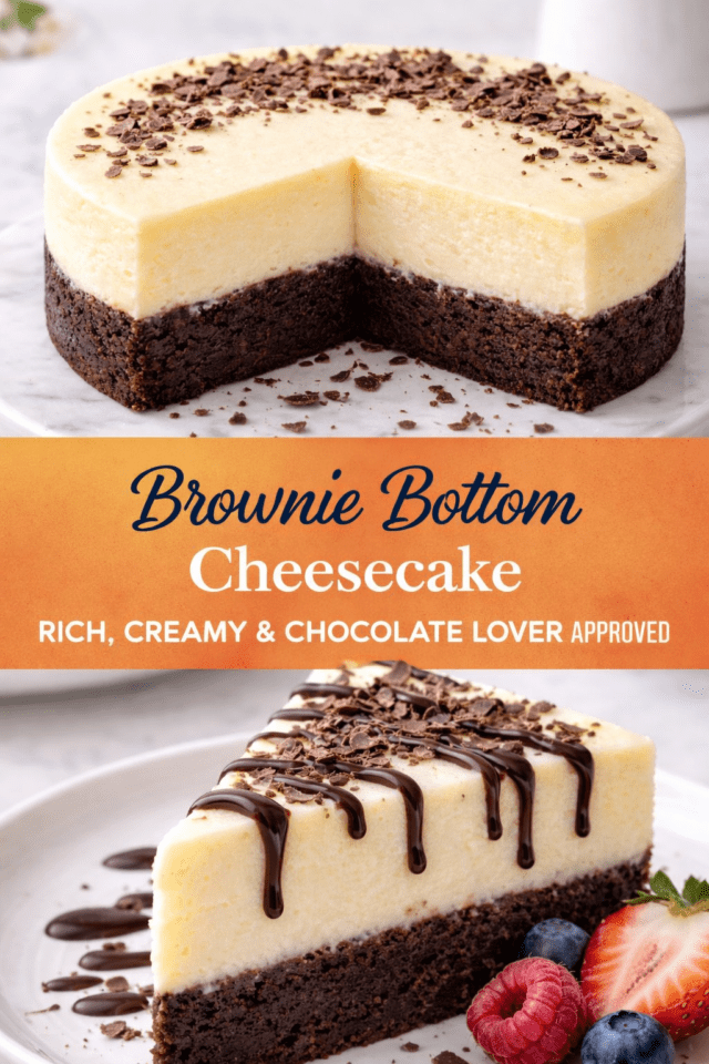 brownie bottom cheesecake