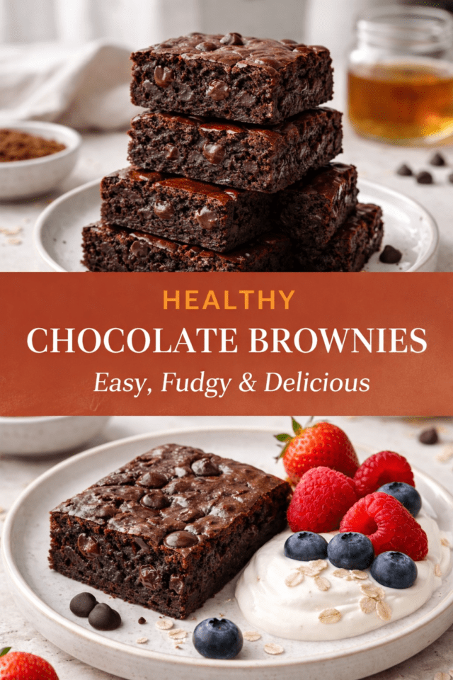 Healthy Chocolate Brownies Recipe Cover