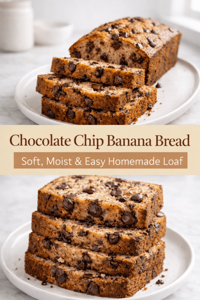 Polish_20260216_101712017 Chocolate Chip Banana Bread – Soft, Moist & Cover
