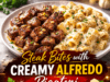 Steak Bites with Creamy Alfredo Rigatoni (Easy 30-Minute Dinner) Steak Bites with Creamy Alfredo Rigatoni (Ea Cover