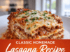 Classic Homemade Lasagna Recipe (Rich, Cheesy & Comforting) Classic Homemade Lasagna Recipe (Rich, Chees Cover