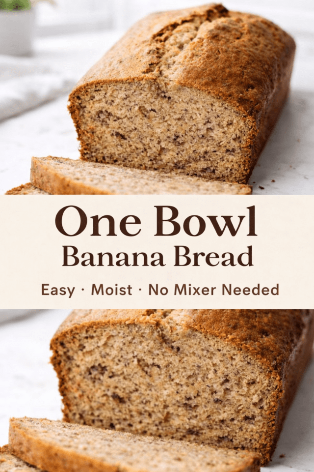 One Bowl Banana Bread Cover