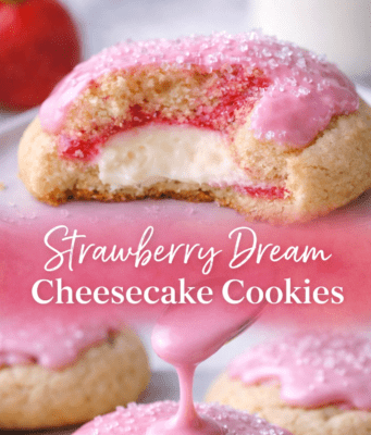 Strawberry Dream Cheesecake Cookies (Soft, Creamy & Bakery-Style) Strawberry Dream Cheesecake Cookies (Soft, C Cover