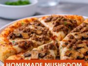 Mushroom Beef Pizza Recipe (Homemade, Cheesy & Flavor-Packed) Mushroom Beef Pizza Recipe (Homemade, Cheesy Cover