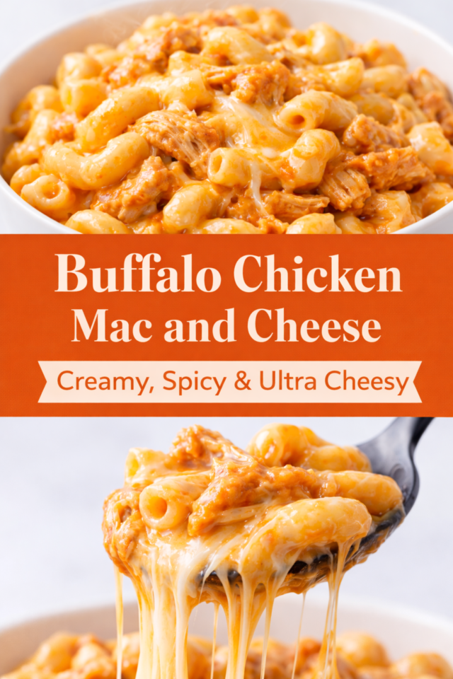 Buffalo chicken mac and cheese