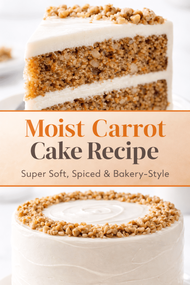 Moist carrot cake recipe