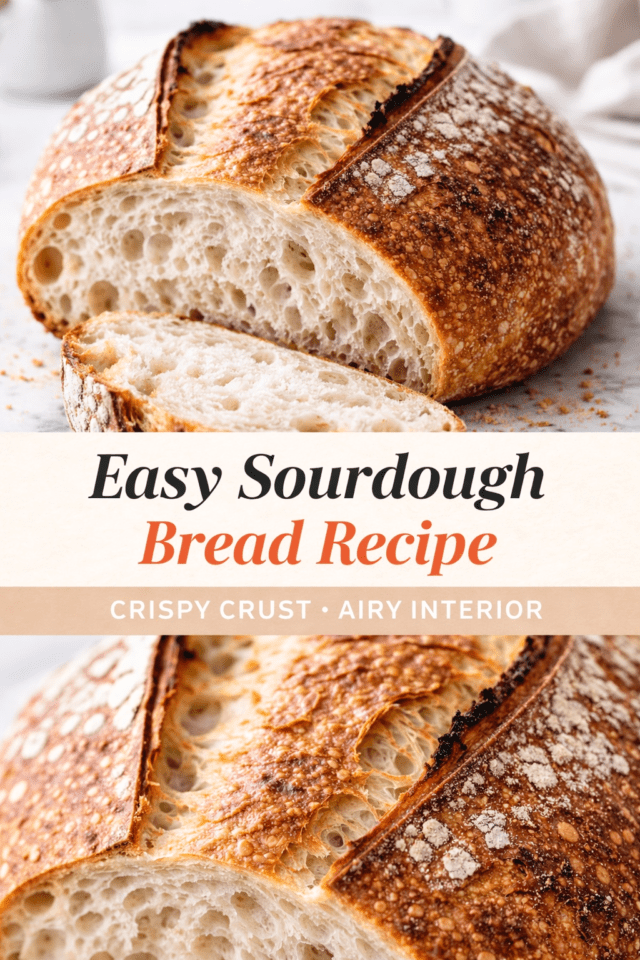 Easy Sourdough Bread Recipe Cover
