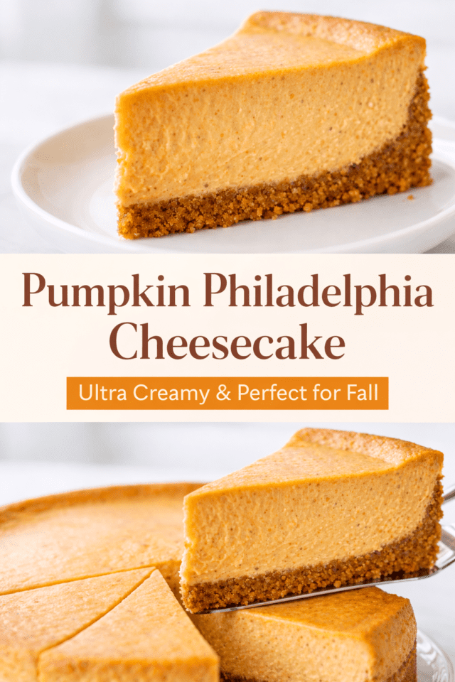 Pumpkin Philadelphia Cheesecake Cover