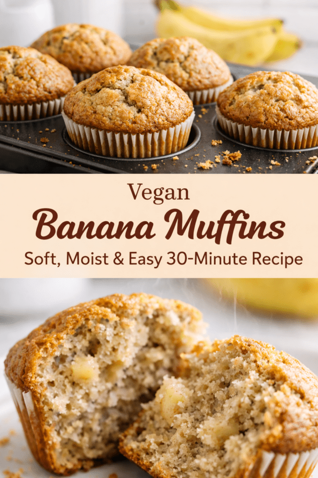 Vegan banana muffins