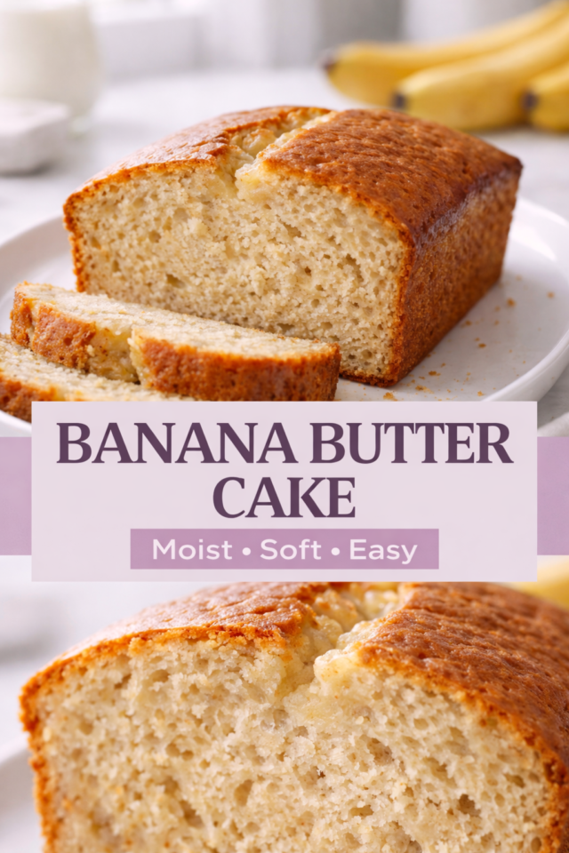 banana butter cake