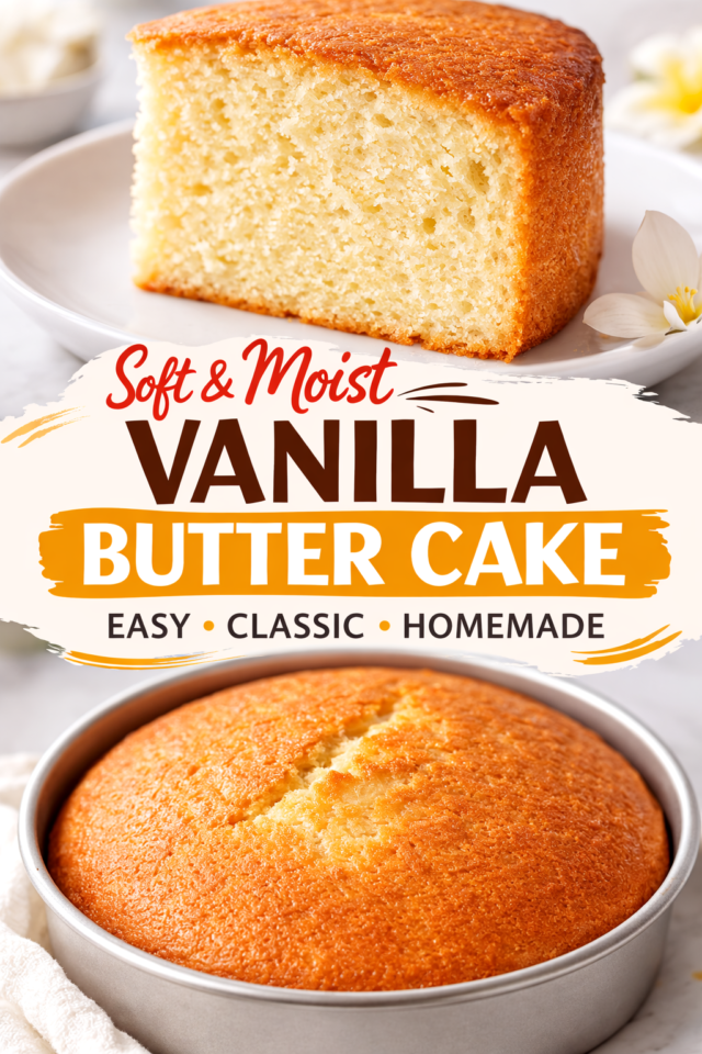 Vanilla butter cake