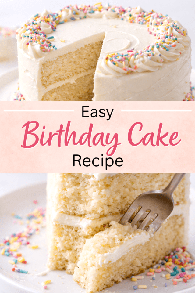 Easy Birthday Cake Recipe (Soft, Fluffy & Pe Cover