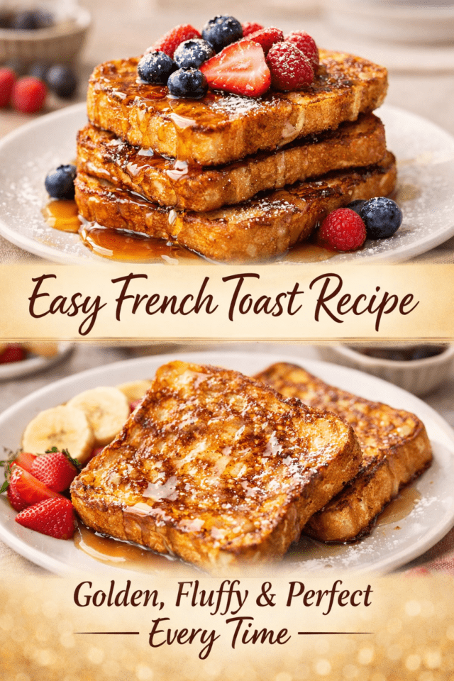 Easy French Toast Recipe – Golden, Fluffy &  Cover