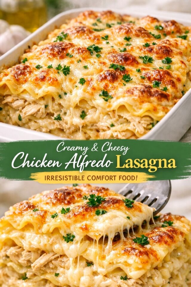 Chicken Alfredo Lasagna Cover