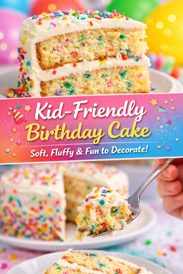 Kid-Friendly Birthday Cake Recipe Cover