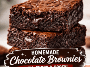 Chocolate Brownies – Fudgy, Rich & Easy Homemade Treat Chocolate Brownies – Fudgy, Rich & Easy Home Cover