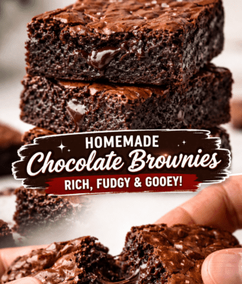 Chocolate Brownies – Fudgy, Rich & Easy Homemade Treat Chocolate Brownies – Fudgy, Rich & Easy Home Cover