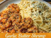 Garlic Butter Shrimp with Creamy Parmesan Pasta Garlic Butter Shrimp with Creamy Parmesan Pa Cover