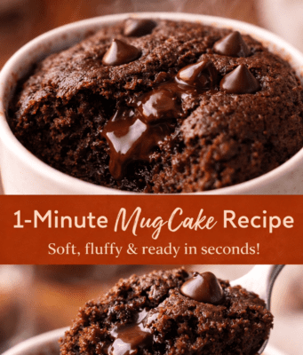 1-Minute Mug Cake Recipe – Easy, Soft & Fluffy Microwave Dessert 1-Minute Mug Cake Recipe – Easy, Soft & Fluf Cover