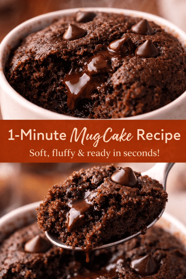 1-Minute Mug Cake Recipe – Easy, Soft & Fluf Cover