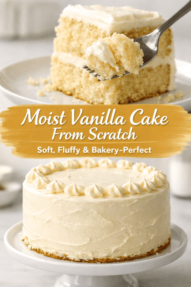 Polish_20260331_155009776 Moist Vanilla Cake From Scratch – Soft, Fluf Cover