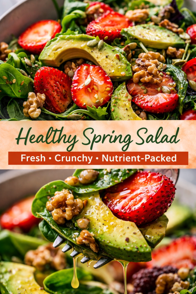 Healthy spring salad
