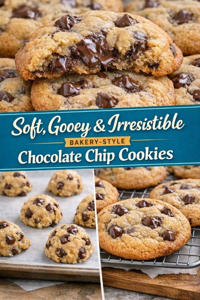 Gooey Chocolate Chip Cookies