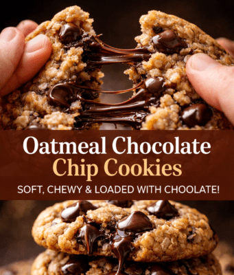 Oatmeal Chocolate Chip Cookies (Soft, Chewy & Bakery-Style) Oatmeal Chocolate Chip Cookies (Soft, Chewy Cover