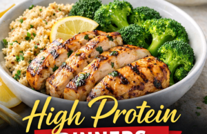 High Protein Dinner Ideas for Weight Loss High Protein Dinner Ideas for Weight Loss Cover