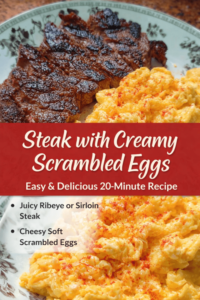 Steak with Creamy Scrambled Eggs Cover
