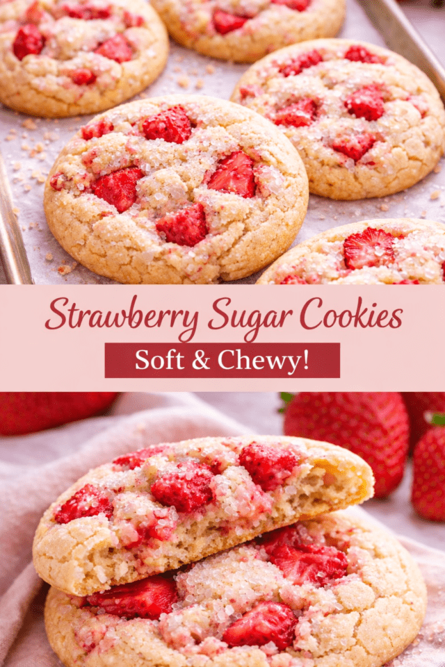 Strawberry Sugar Cookies – Soft, Sweet Sprin Cover