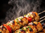Oven Baked Chicken Skewers (Juicy, Flavorful & Easy Recipe) Oven Baked Chicken Skewers (Juicy, Flavorful Cover