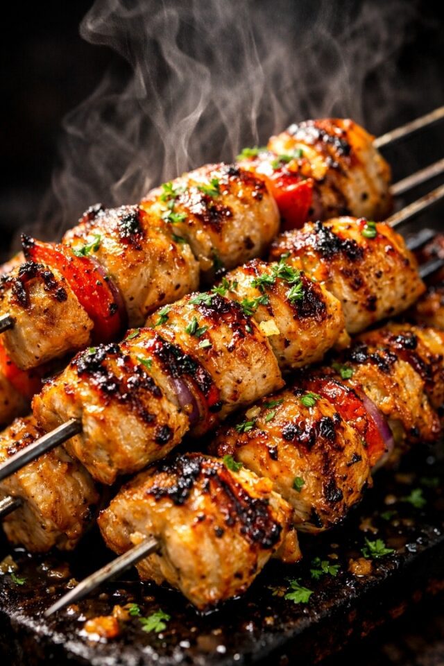 Oven Baked Chicken Skewers (Juicy, Flavorful Cover