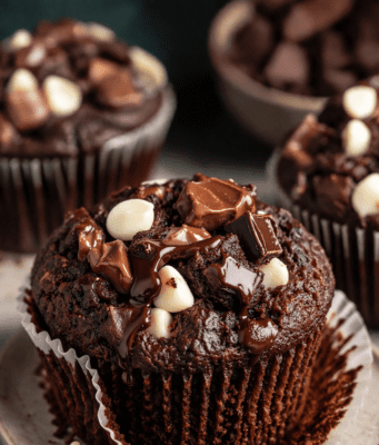 Triple Chocolate Muffins (White, Milk, Dark) Triple Chocolate Muffins (White, Milk, Dark) Cover