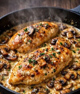 Creamy Mushroom Chicken – Easy One-Pan, Rich & Flavor-Packed Dinner Creamy Mushroom Chicken – Easy One-Pan, Rich Cover