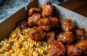 Honey Buffalo Chicken Bites with Creamy Rotini Honey Buffalo Chicken Bites with Creamy Roti Cover