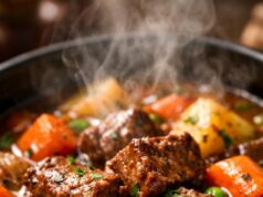 Crockpot Beef Stew With Carrots and Potatoes (Easy Slow Cooker Comfort Meal) crockpot beef stew with carrots and potatoes