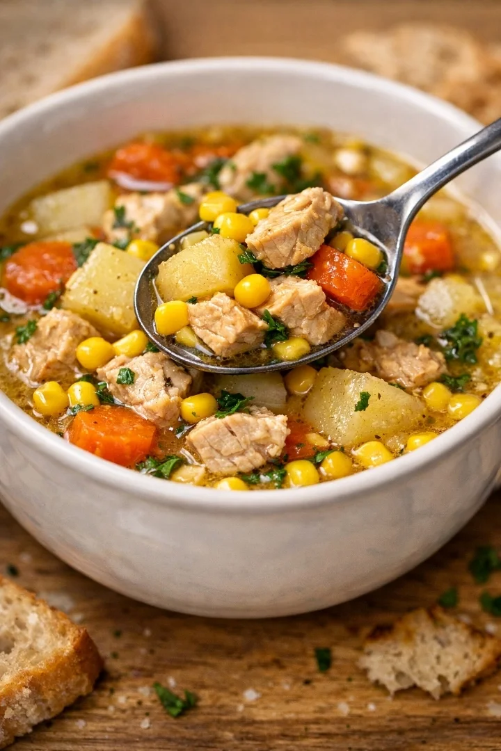 How to make Chicken Soup with Potatoes and Corn