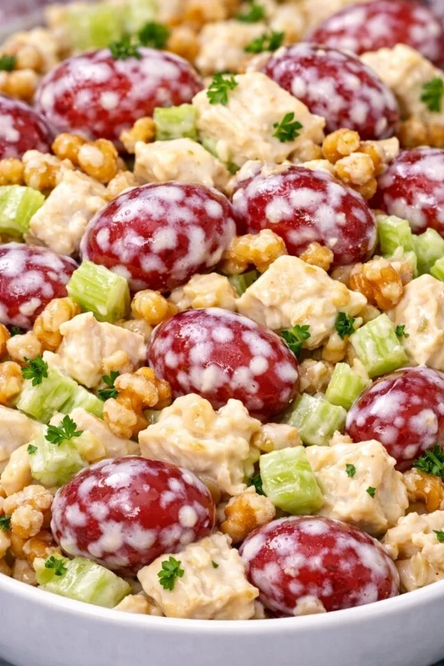 Chicken Salad with Grapes and Walnuts Cover