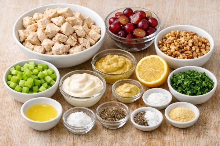 Chicken Salad with Grapes and Walnuts ingredients