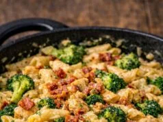 Creamy Chicken Pasta with Broccoli and Bacon Recipe Creamy Chicken Pasta with Broccoli and Bacon Cover