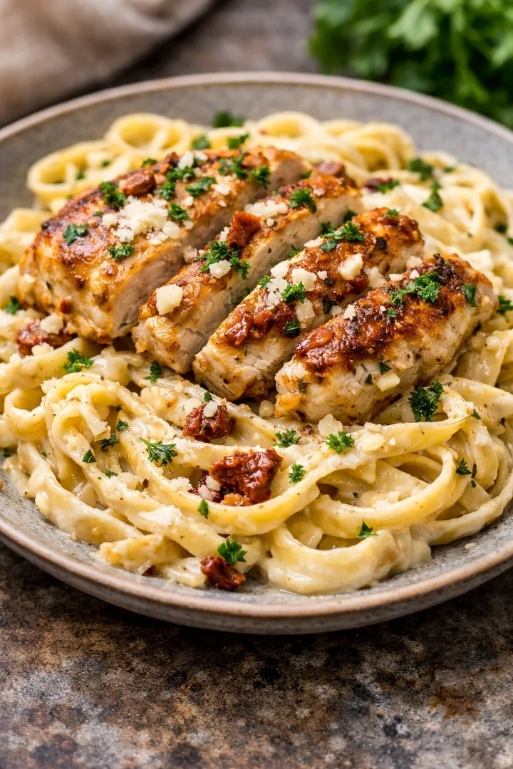 How to make Marry Me Chicken with Fettuccine Alfredo