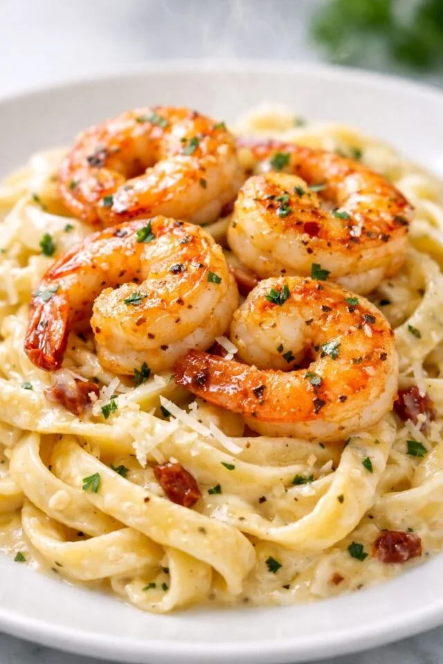 Marry Me Shrimp and Creamy Parmesan Pasta Re Cover