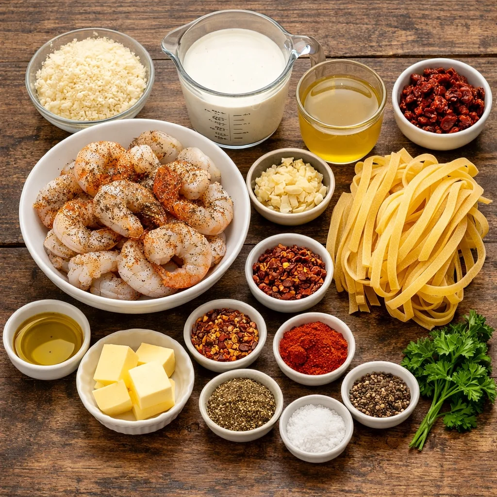Marry Me Shrimp Pasta ingredients 
