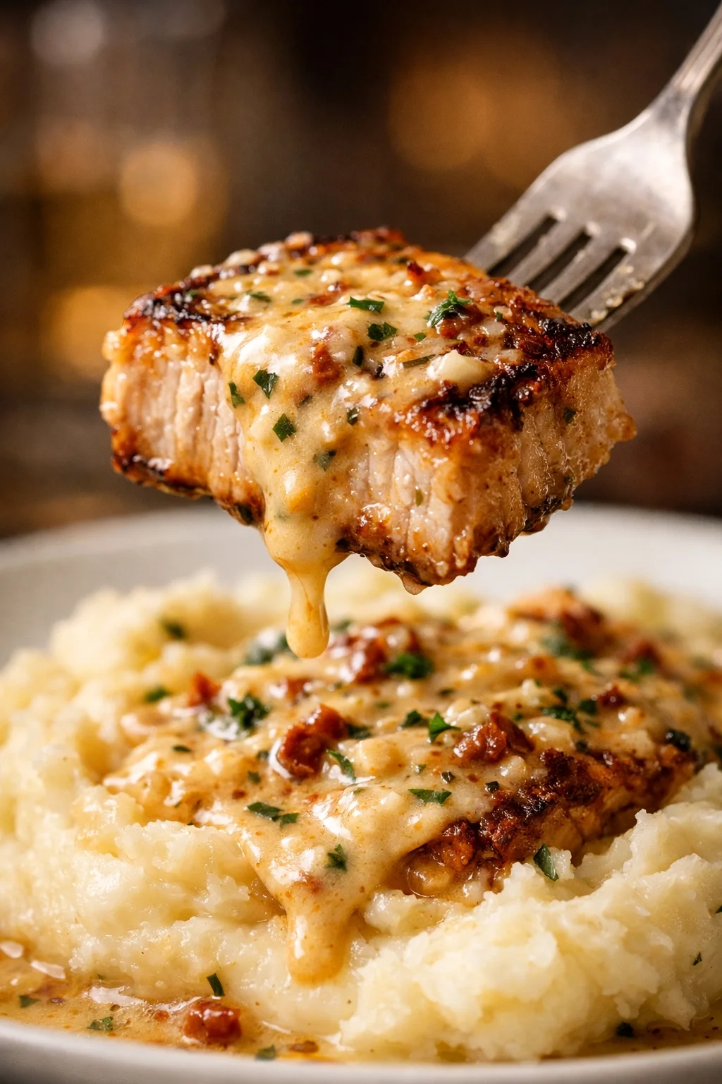 How to make Marry Me Pork Chops with Mashed Potatoes